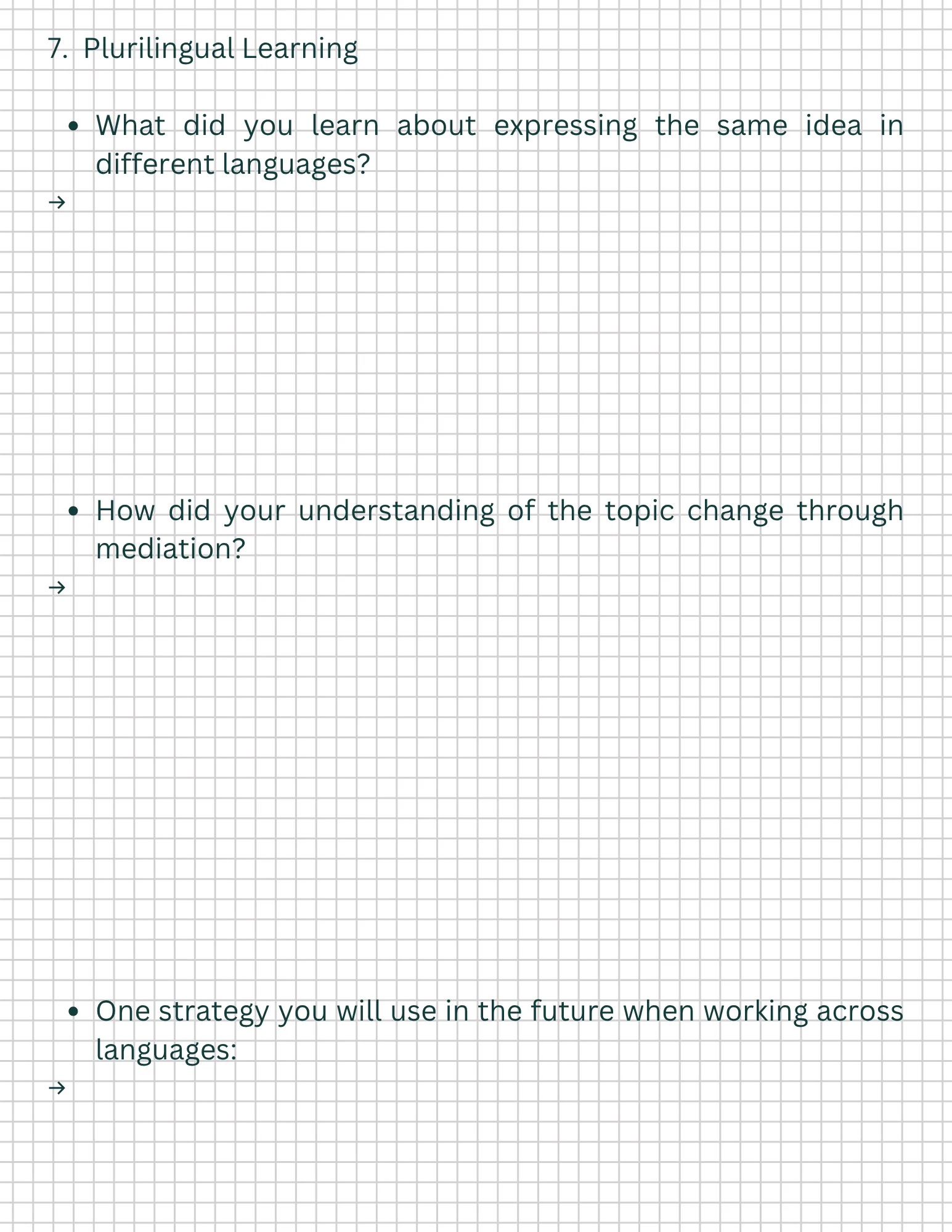 Workbook visual material