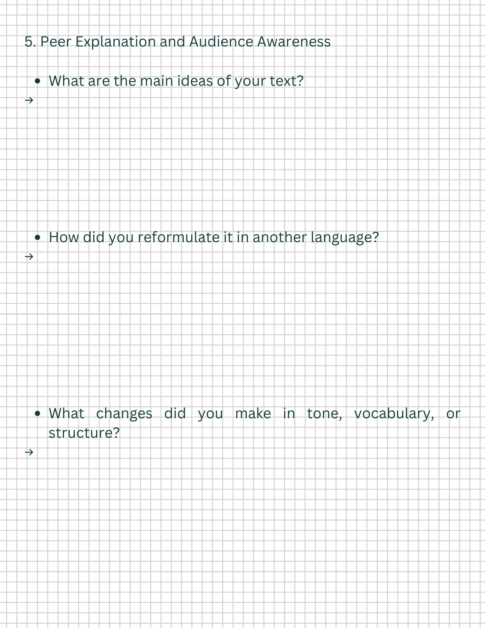 Workbook visual material